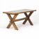 Rustic Oak Brutalist Vintage Dining Table