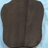 Golden lyre-shaped mirror, 30x45cm