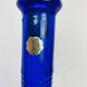 Carafe Empoli Italian bottle blue diamond glass, vintage