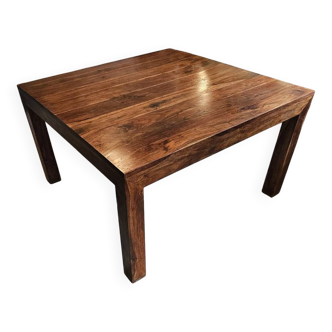 Square table in solid rosewood