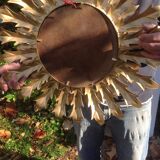 Vintage metal sun mirror,  70