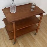 Teak serving trolley by Poul Hundevad from the 60s