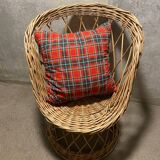 Vintage rattan armchair