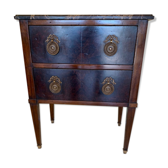 Louis XVI style two-drawer chest of drawers