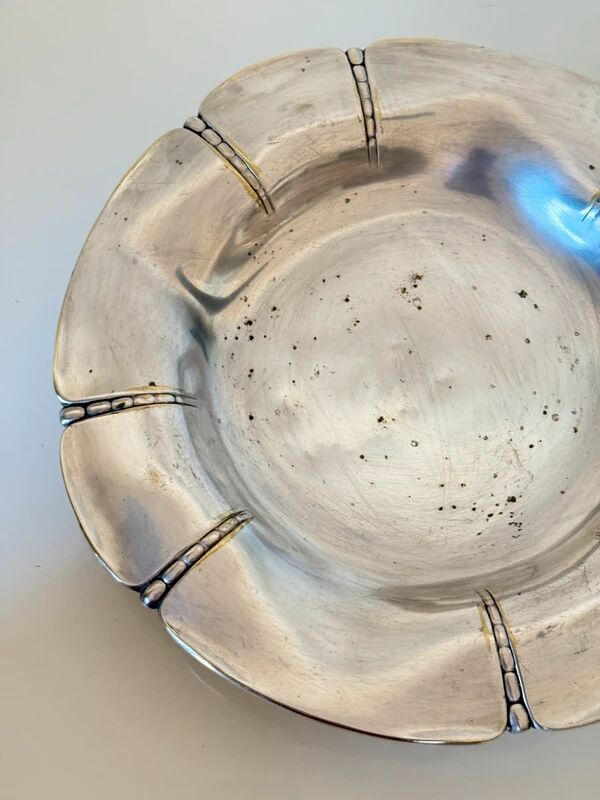 Large footed dish Gallia – Christofle – Silver-plated – Art Deco 1930-1940