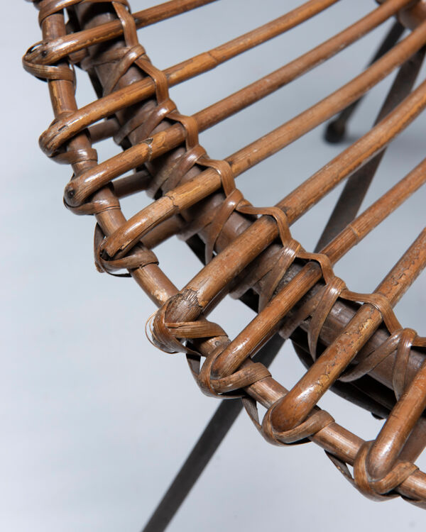 Fauteuil en rotin, Italie, années 1950