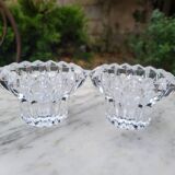 Pair of crystal candlesticks
