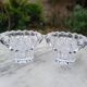 Paire de bougeoirs en cristal