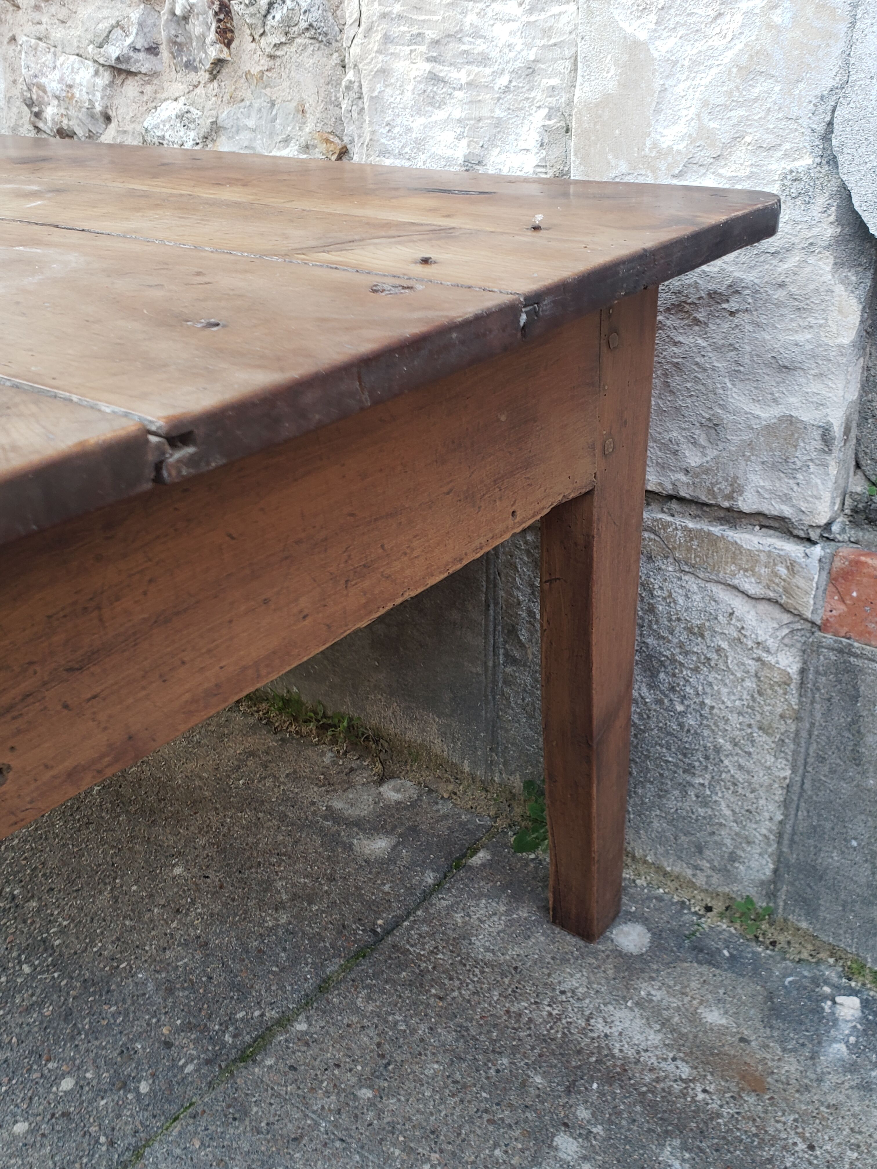 Farm table coffee table