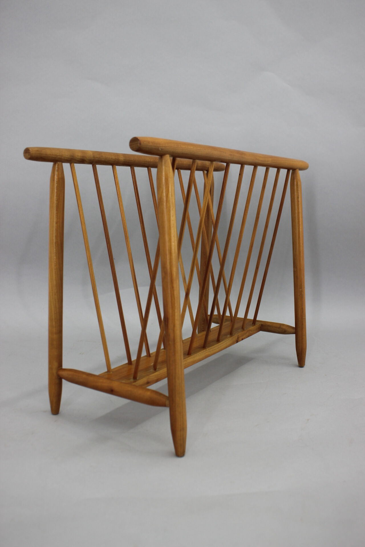 1960s uluv beech newspaper stand, czechoslovakia