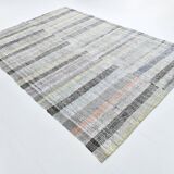 7x10 Soft Pastel Bohemian Hand Woven Turkish Kilim Rug, 220x304Cm