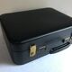 Old suitcase constellation leather black