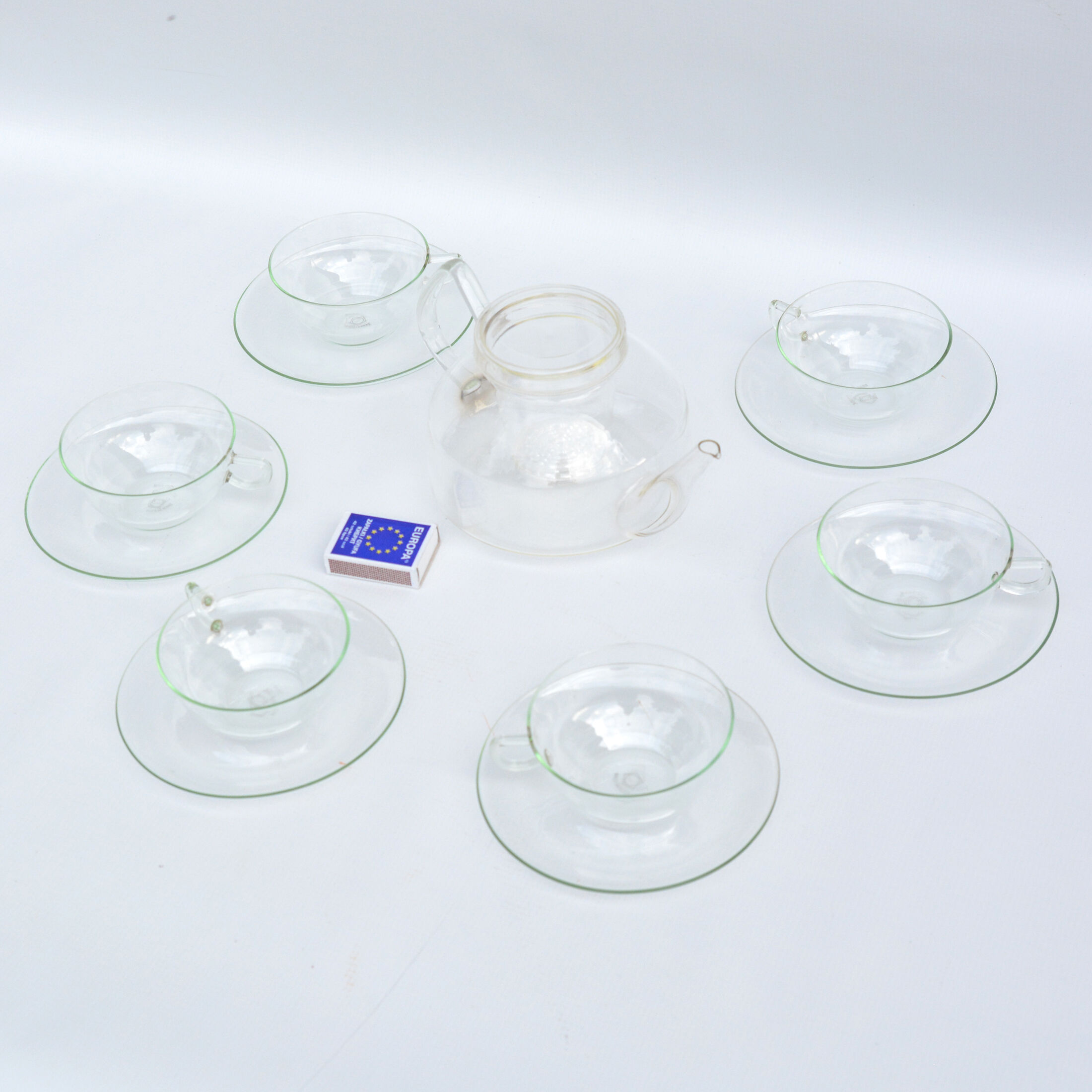 Coffee service by w. wagenfeld, jena glas, germany, 1970s