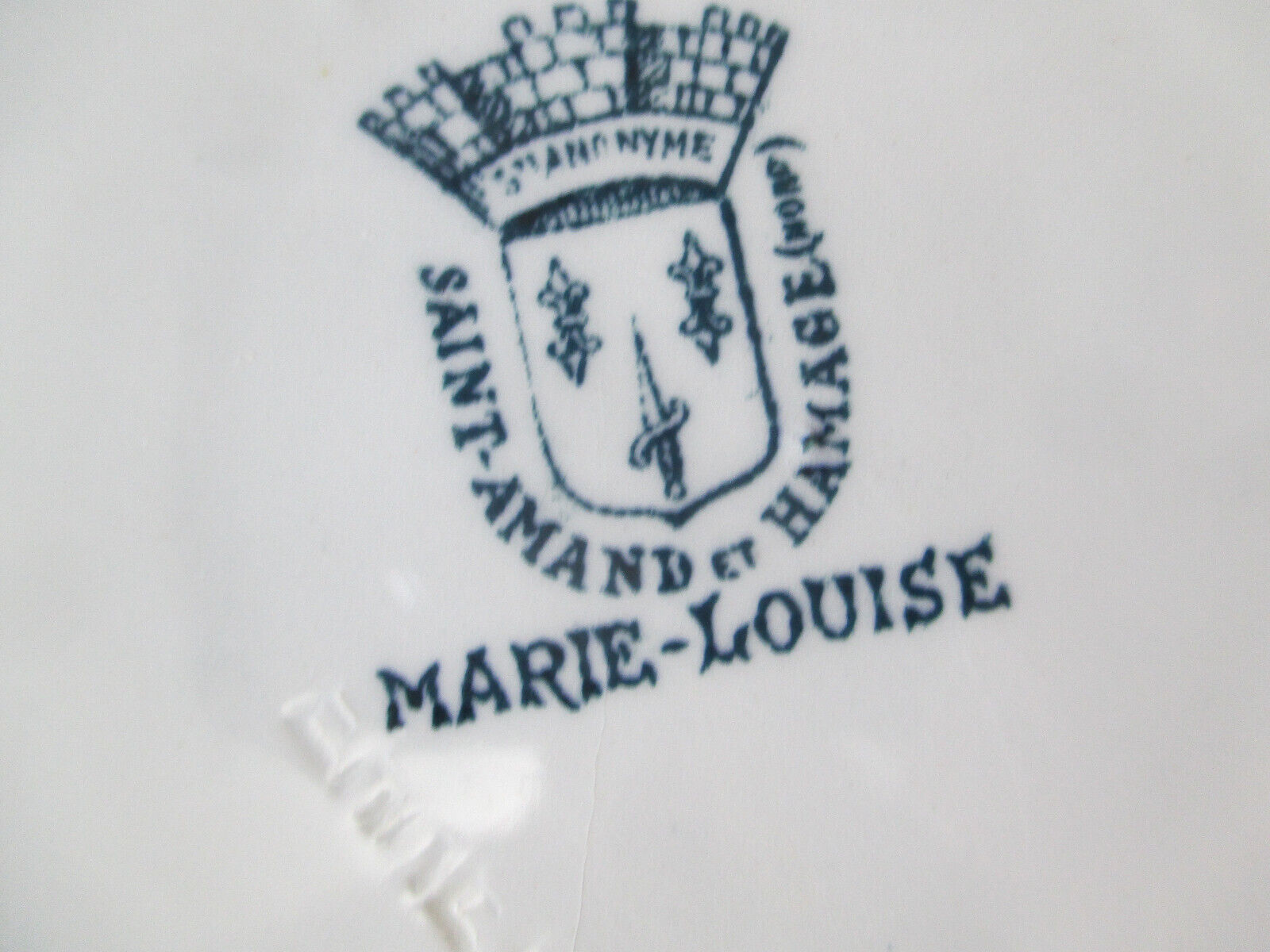 6 assiettes creuses St Amand & Hamage Marie Louise terre de fer
