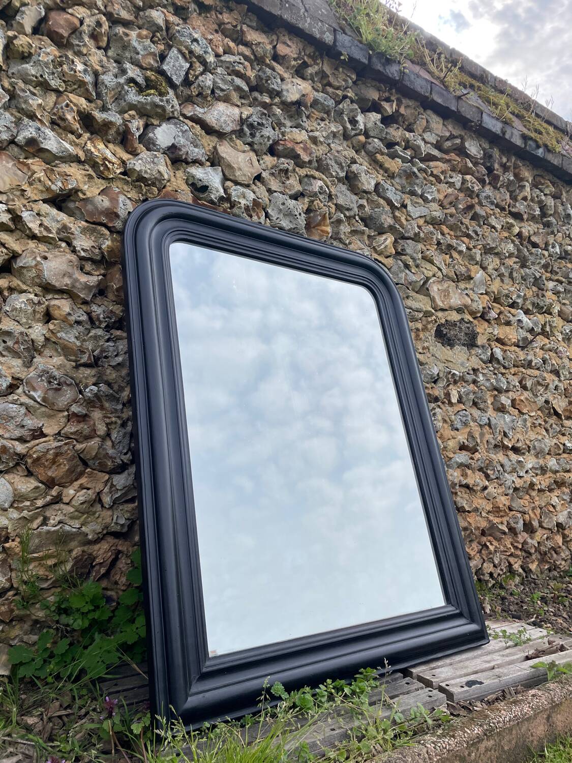Miroir Louis Philippe noir