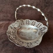 Small vintage metal basket