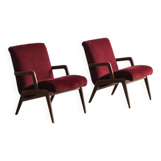 Set easy chairs attributed to De Coene, Belgium, 1950’s