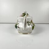 Redouté rose teapot, Roy Kirkham, England, 1996