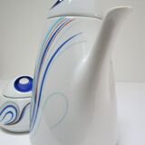 coffee maker and sugar porcelain blue décor design Bareuther 70s