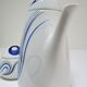 coffee maker and sugar porcelain blue décor design Bareuther 70s
