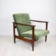 Green Olive GFM-142 Armchair by Edmund Homa, 1970s