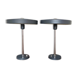 Pair of Timor desk lamps by Louis Kalff