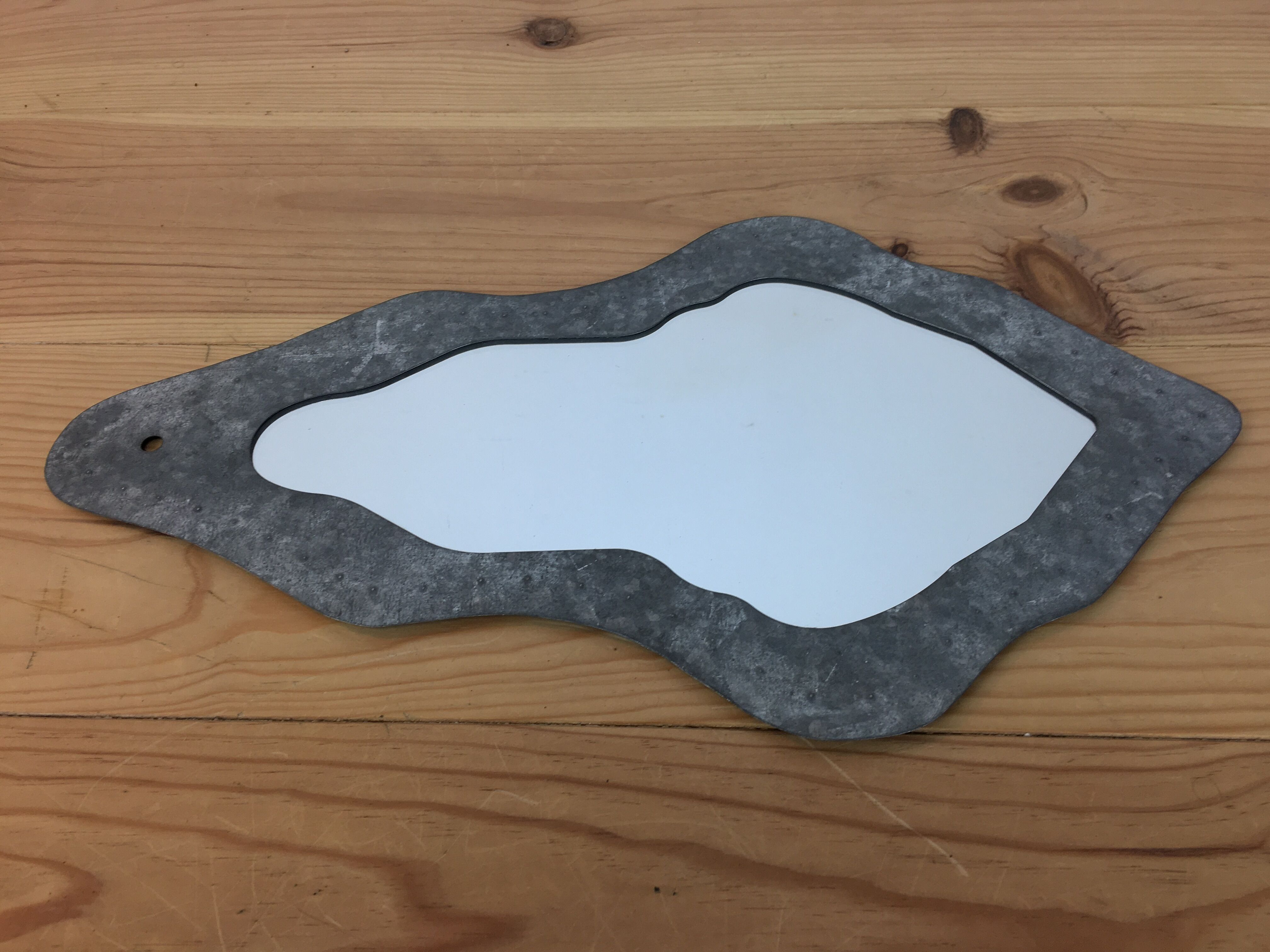 Mirror deco in galva 48 x 27 cm, industrial style