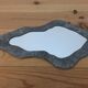 Miroir déco en galva 48 x 27 cm style industriel