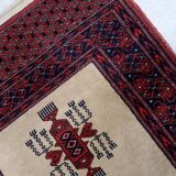 Tapis coureur vintage ouzbek Bukhara fait main en laine – 61 x 190 cm – Ann