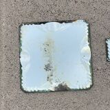 Beveled mirror glass - knife holders, bottle coasters