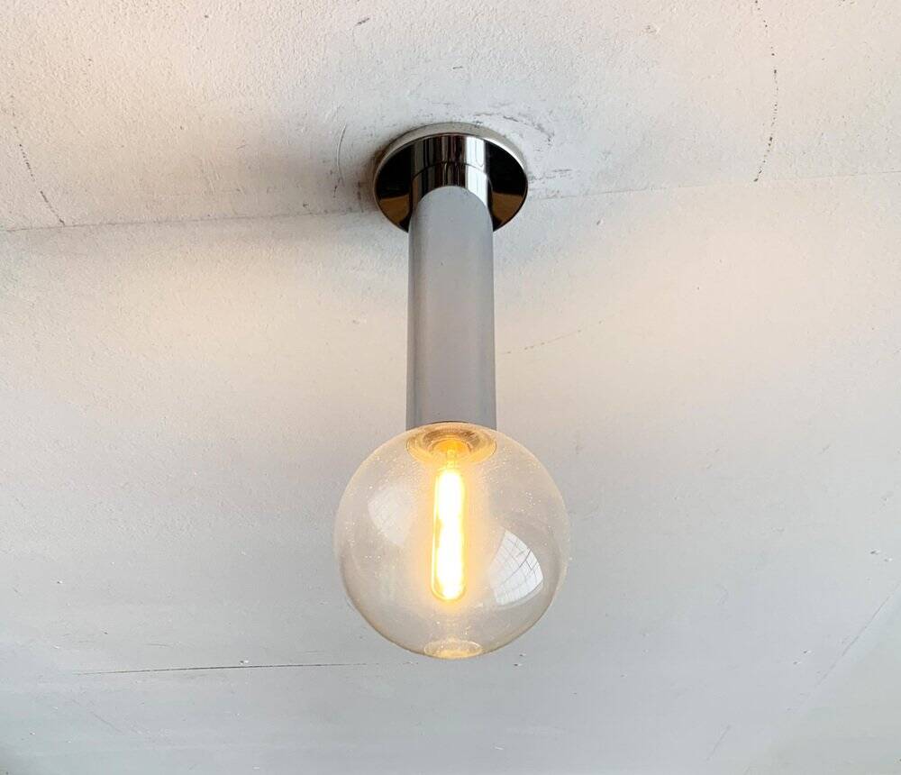 German vintage ceiling lamp Space Age by Motoko Ishii for Staff, 1970s, set of 2