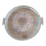 Plat à gâteau en verre