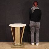 Particular side table with onyx top from the 70s