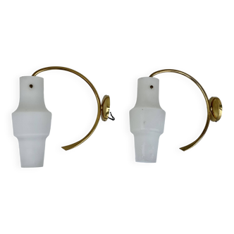 Pair of Arlus Vintage 1950 wall lights