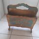 Italian wooden magazine holder