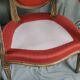 Louis XVI style cabriolet medallion armchair