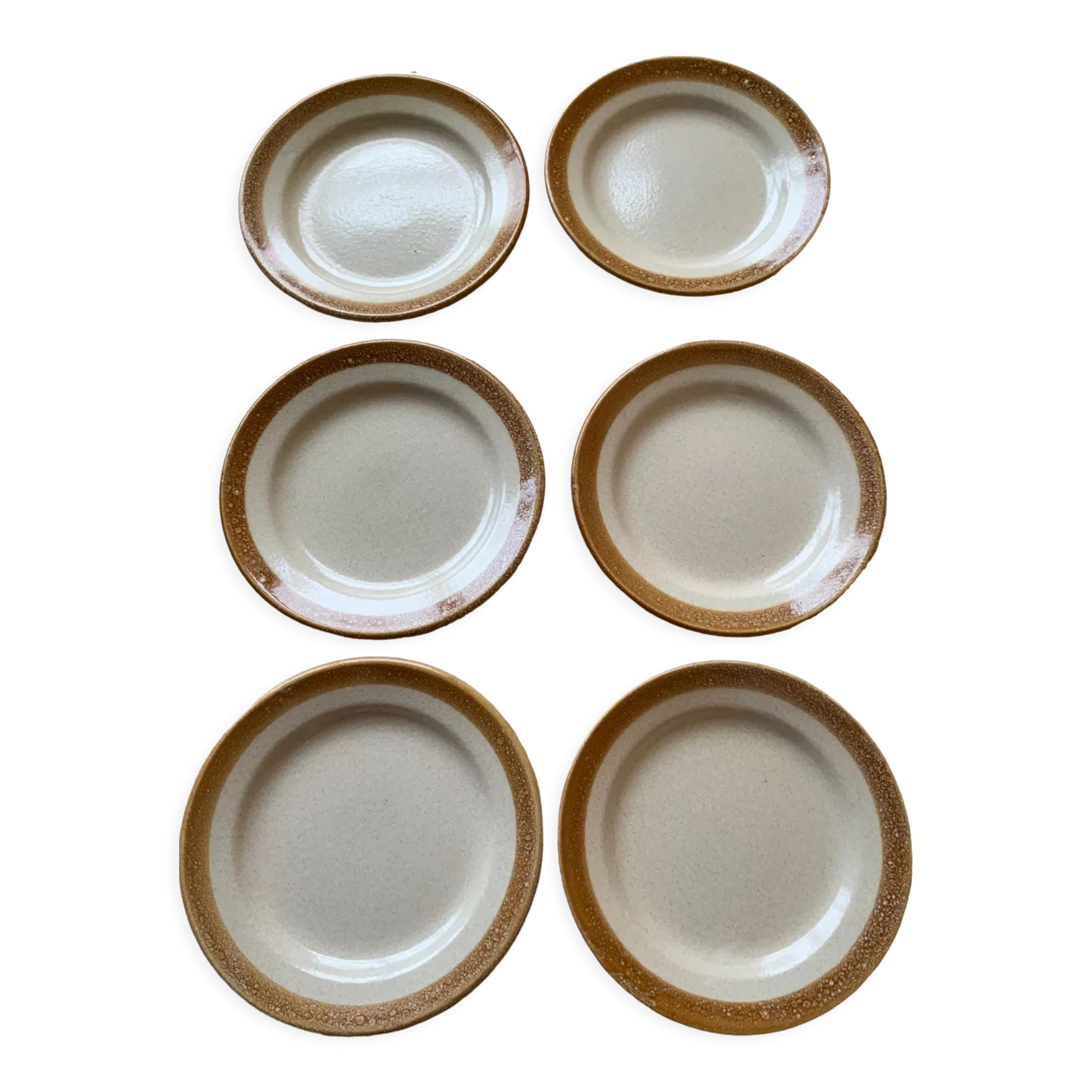 Selency stoneware plates x Monoprix Croisé Laroche