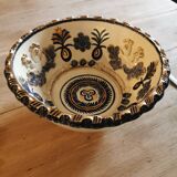 Ceramic cup with birds and gilding