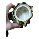 Sugar bowl made of shells in slip