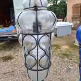 Pair of Blown Glass Suspensions