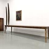 Large XXL Farm Table in Pine – Tapered Legs – L367 cm