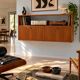 A.R.P. for Minvielle – Rare suspended buffet-bar with secretary, 19th century.