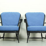 Canapé-lit modèle '355' et 2 fauteuils windsor, Lucian Ercolani pour Ercol