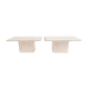 Travertine bedside tables