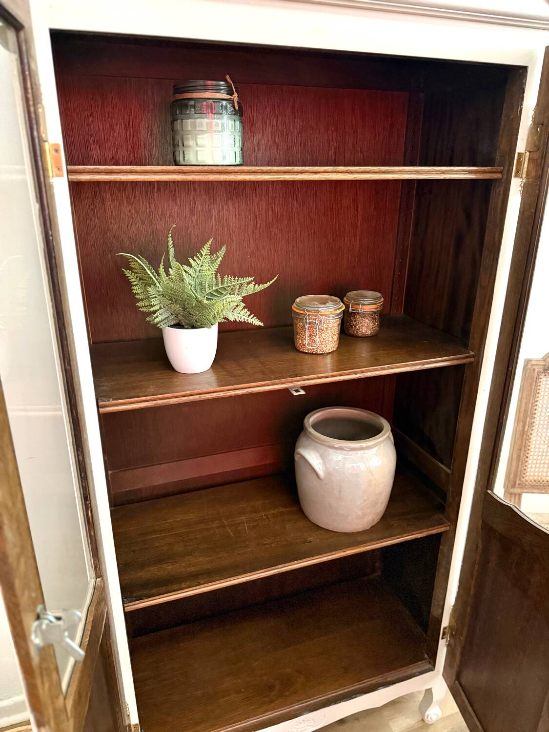 Small display cabinet bookshelf