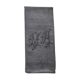Old embroidered table napkin MA dark grey
