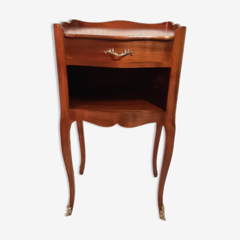 Louis XV style bedside in solid cherry wood (XXède copy beautiful quality)