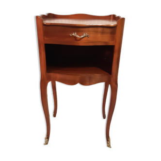 Louis XV style bedside in solid cherry wood (XXède copy beautiful quality)