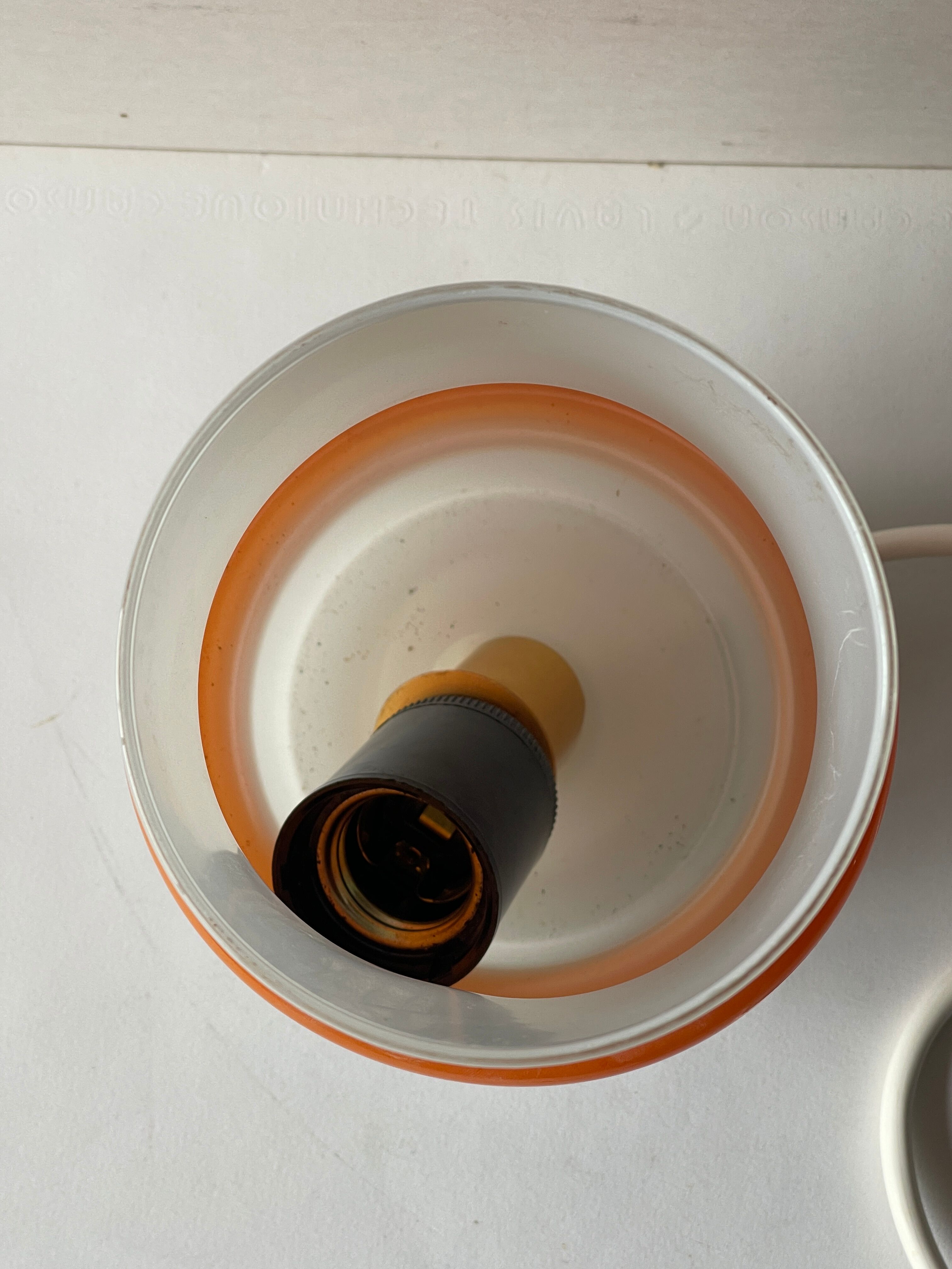 Batch of vintage opaline suspensions 70s