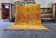 Large Moroccan Berber rug 300 × 200 cm – ochre yellow, geometric pattern